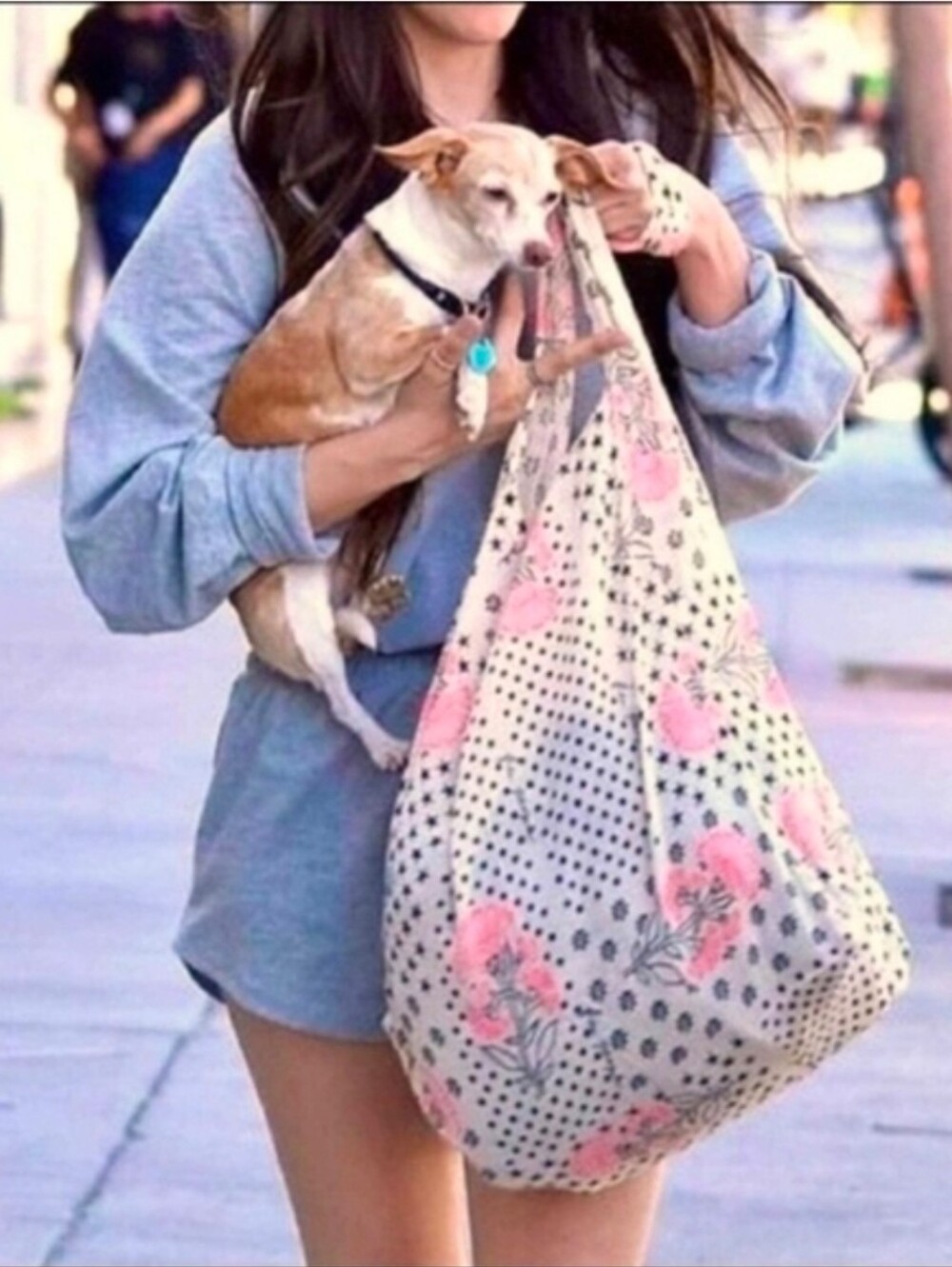 Free People Cloth Printed Reusable Farmers Market Shoulder Bag